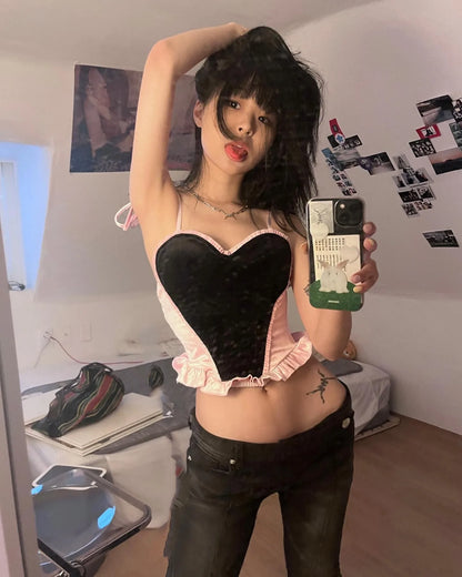 Jean taille basse vintage effet vieilli