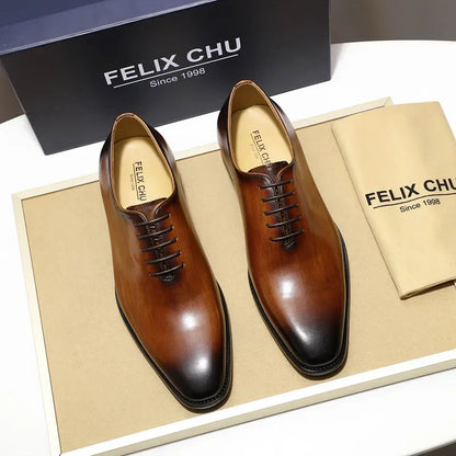 Chaussures Oxford en cuir véritable pour homme
