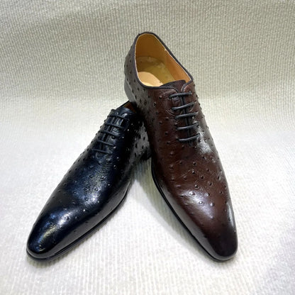 Chaussures habillées pour hommes, automne-hiver, en cuir véritable
