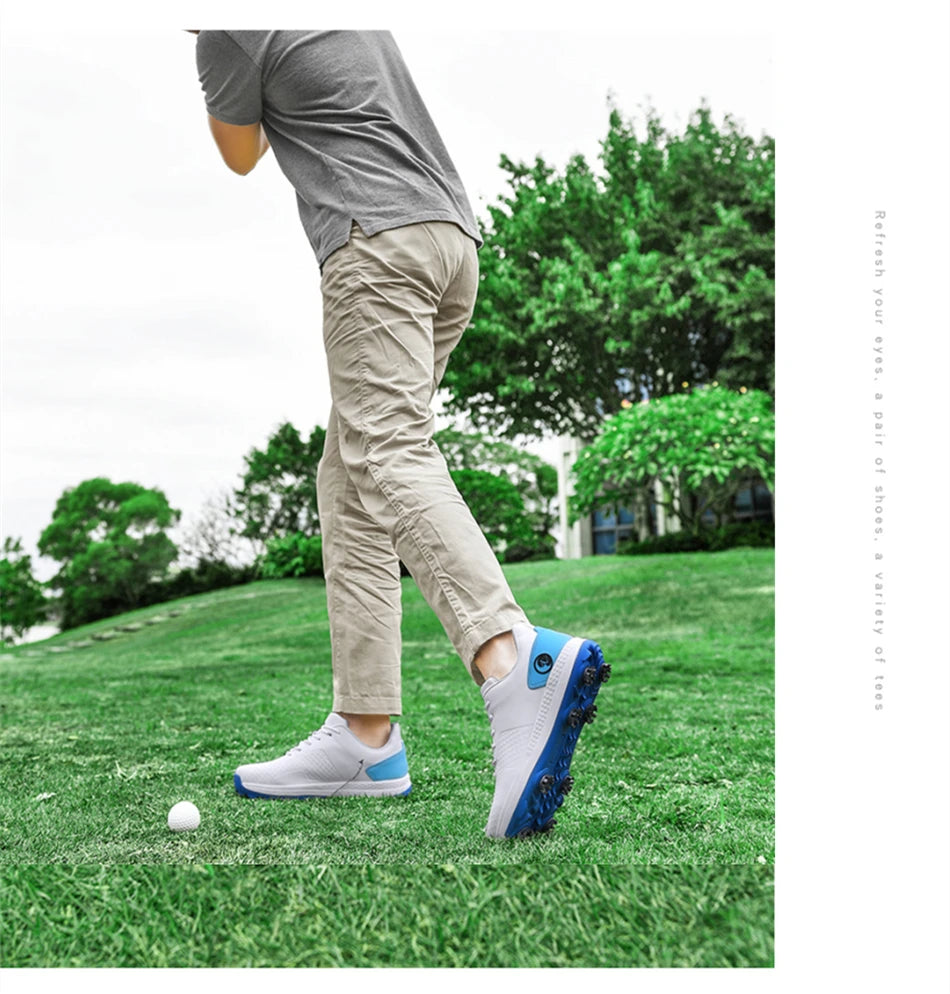 Chaussures de golf professionnelles de luxe pour hommes
