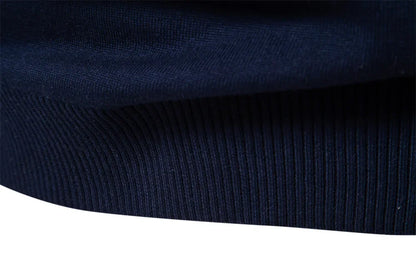 Pull homme automne hiver haute qualité col mi-haut fermeture éclaire