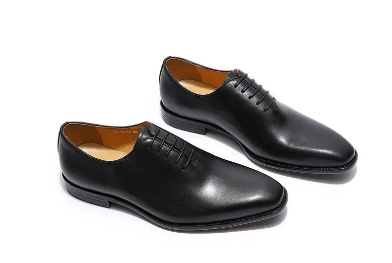 Chaussures Oxford en cuir véritable pour homme
