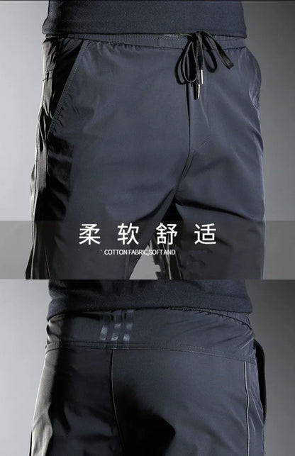 Pantalon décontracté taille élastique pour homme