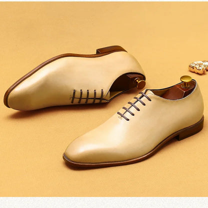 Chaussures Oxford à effet miroir pour hommes