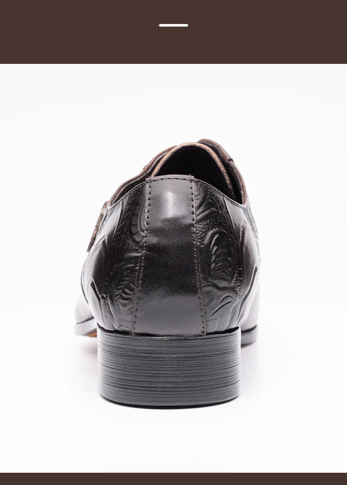 Chaussures de luxe en cuir haut de gamme pour hommes