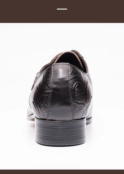 Chaussures de luxe en cuir haut de gamme pour hommes