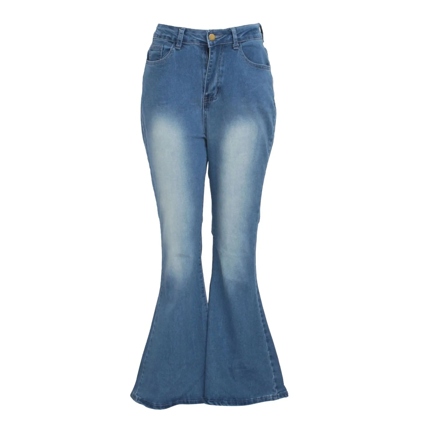 Jeans pantalon pour femmes, évasés et longs