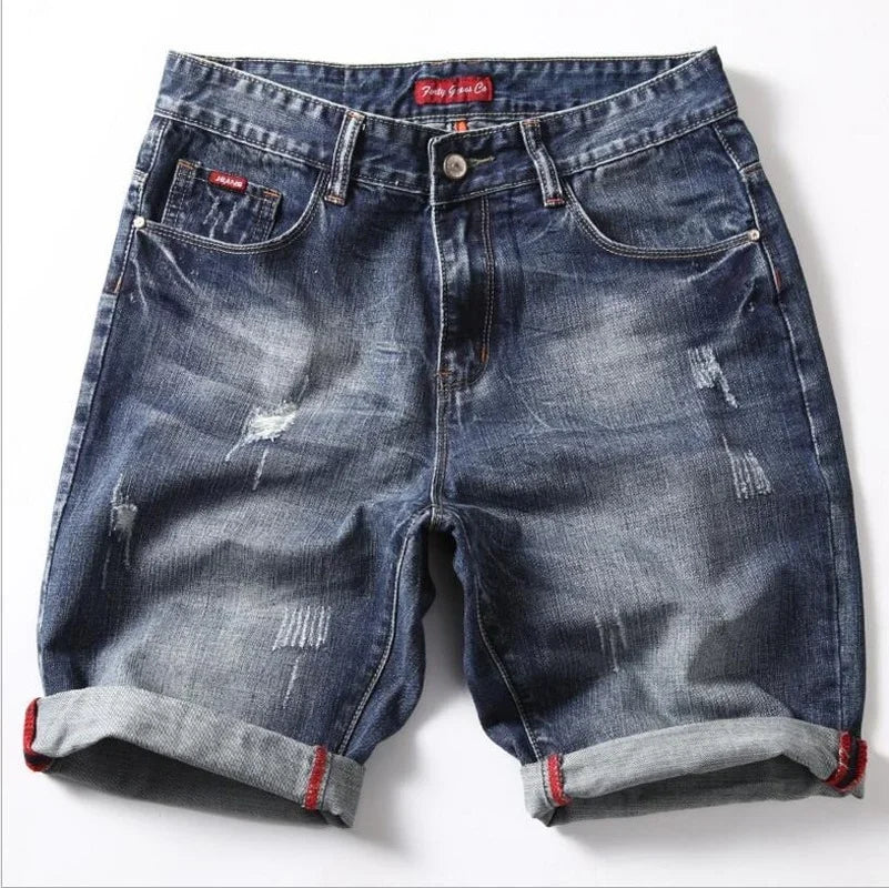 Short en jean gris pour homme