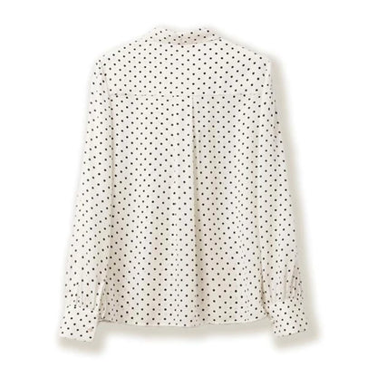 Chemise femme 100% soie de mûrier, col V, coupe fine