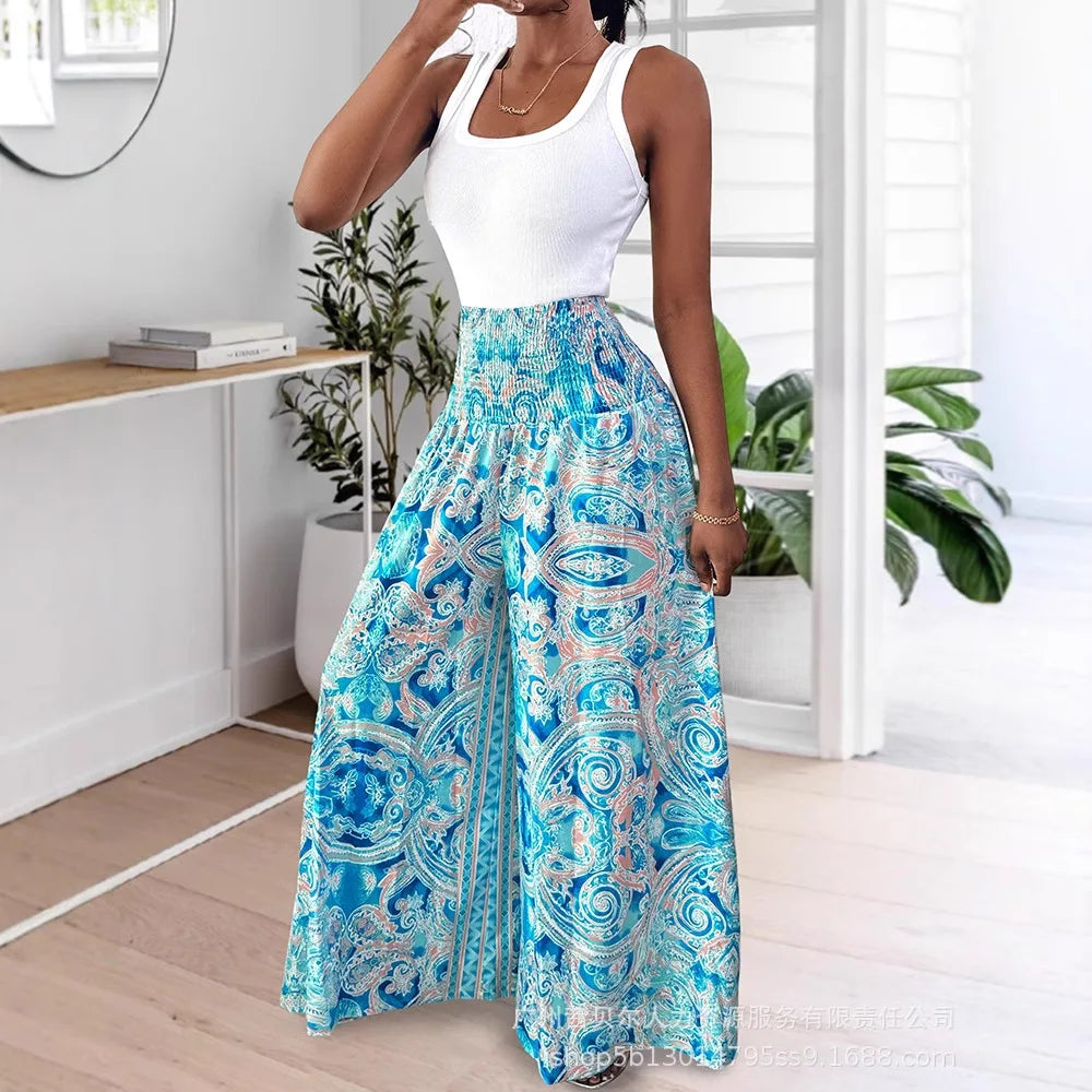 Pantalon long évasé pour femme