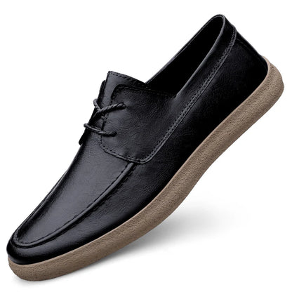 Chaussures décontractées pour hommes en cuir véritable
