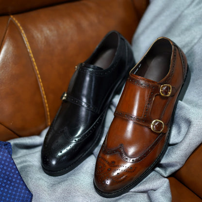 Chaussures classiques en cuir véritable pour hommes