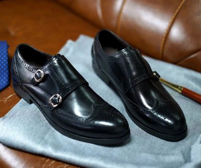 Chaussures classiques en cuir véritable pour hommes