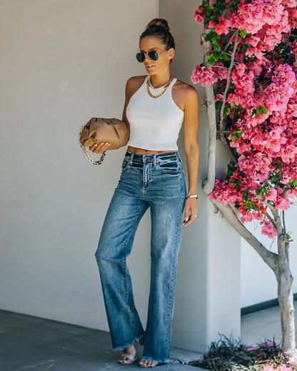 Jeans pour femmes, taille haute