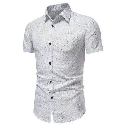 Chemise d'été à col rabattu pour homme