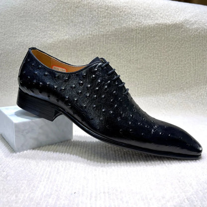 Chaussures habillées pour hommes, automne-hiver, en cuir véritable