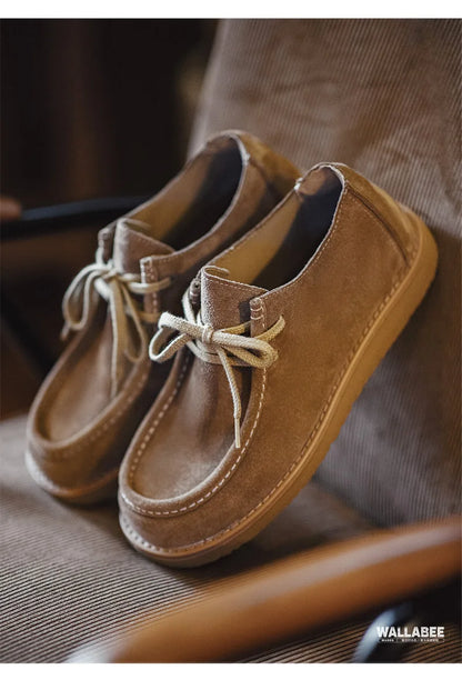 Chaussures vintage kaki Maden, mocassins décontractés à semelle souple