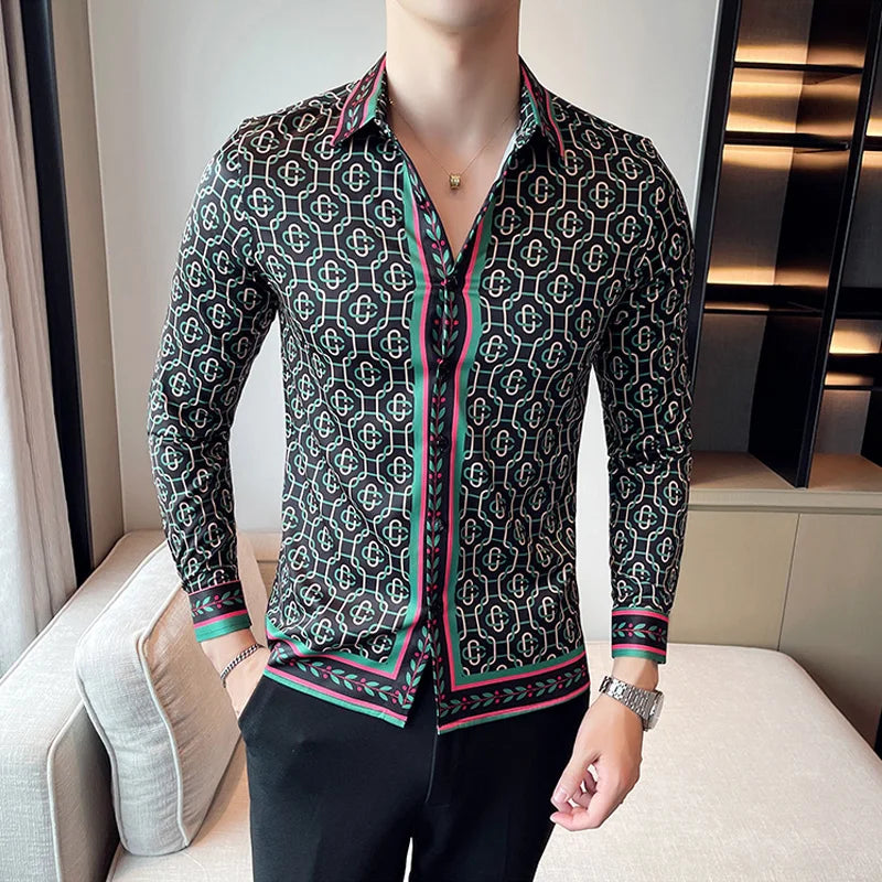 Luxus Herrenhemden, modisch, gestreift