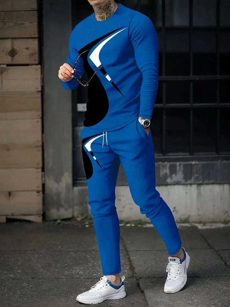 Manches longues et col rond pour homme