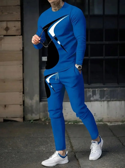 Manches longues et col rond pour homme