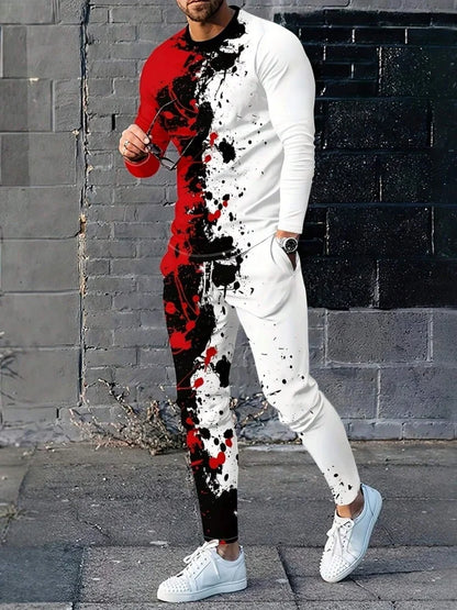 Manches longues et col rond pour homme