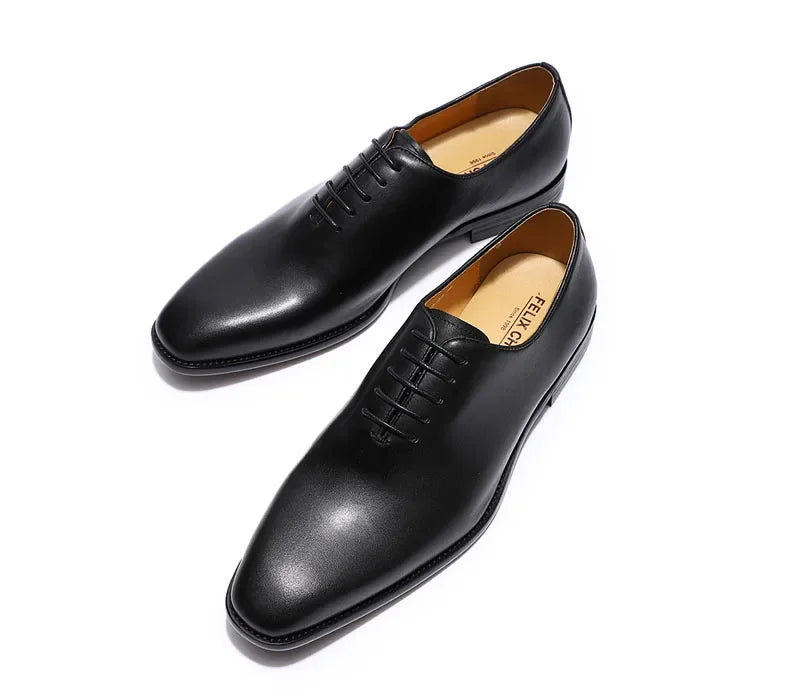 Chaussures Oxford en cuir véritable pour homme