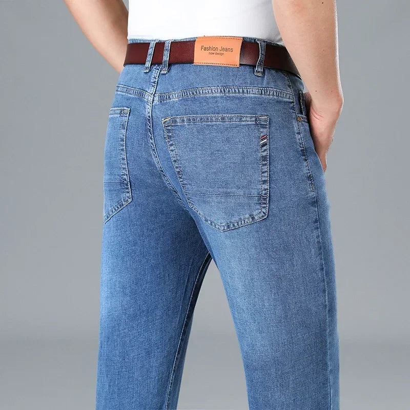 Jean en coton élastique pour homme