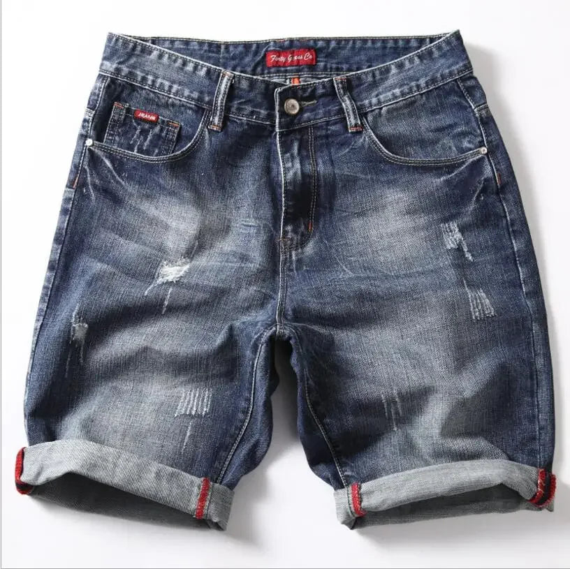 Short en jean gris pour homme