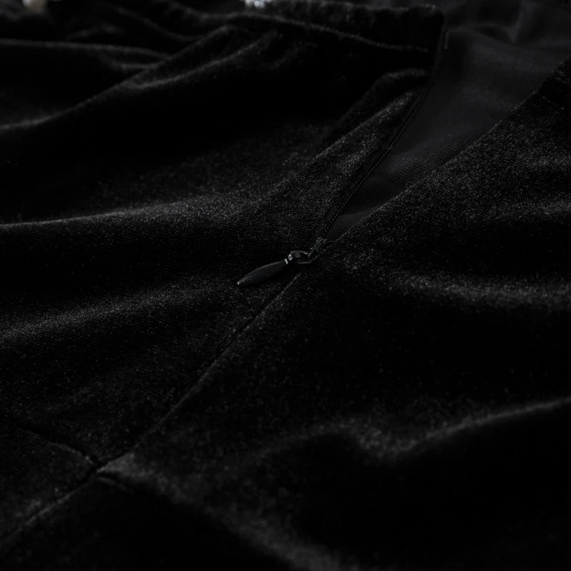 Robe élégante à fleurs 3D et perles pour femmes