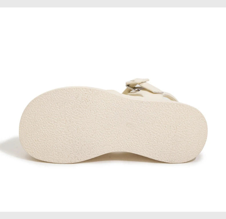 High Quality Women Retro Platform Sandals Summer Open Toe Slippers Sandalias Mujer Ladies Lightweight Open Toe Beach Shoes 7.5CM