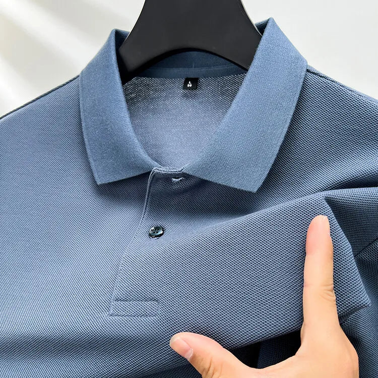 Polo homme 100 % coton, tendance été, décontracté, manches courtes