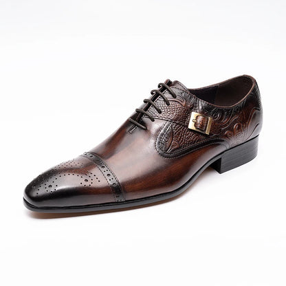 Chaussures de luxe en cuir haut de gamme pour hommes