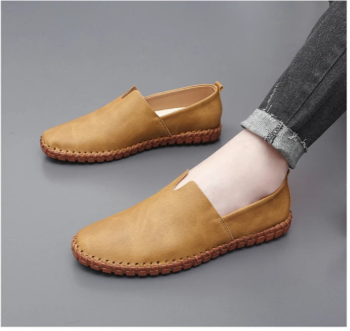 Chaussures décontractées d'extérieur, mocassins faits à la main