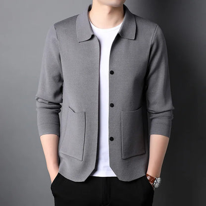 Cardigan à revers pour homme