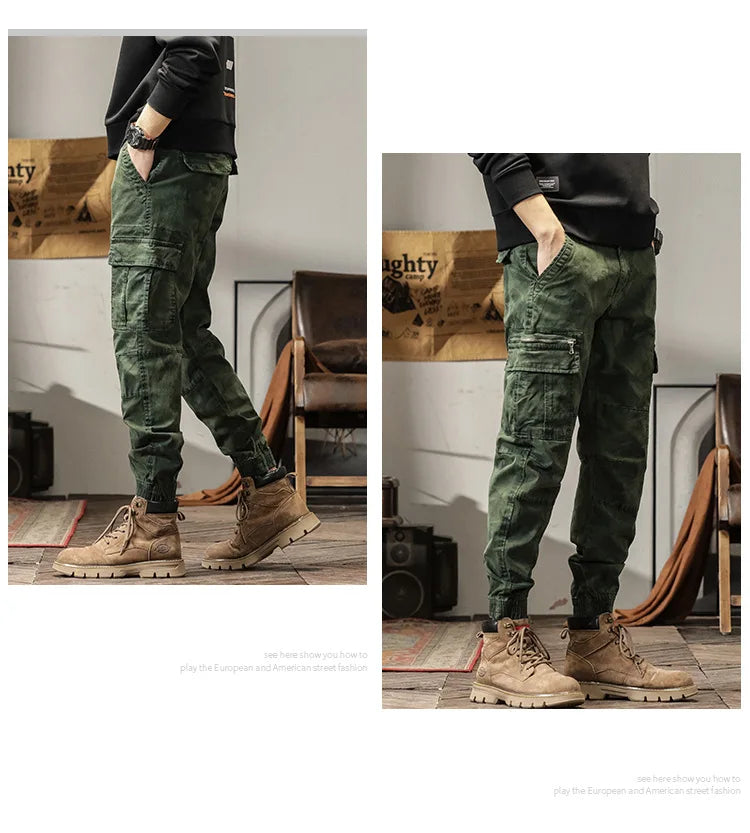 Pantalon cargo camouflage multi-poches pour homme