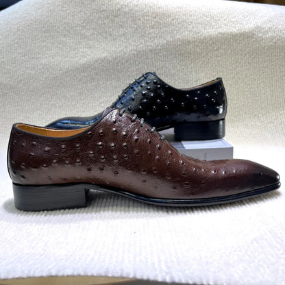 Chaussures habillées pour hommes, automne-hiver, en cuir véritable