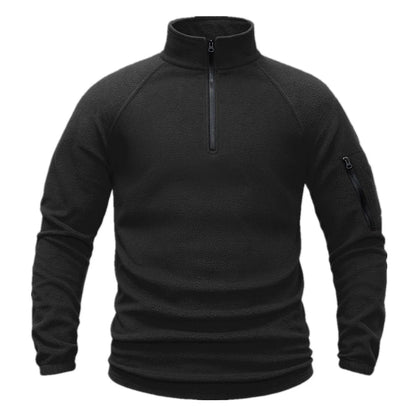 Sweat-shirt polaire à manches longues pour homme