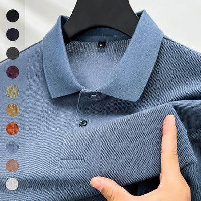 Polo homme 100 % coton, tendance été, décontracté, manches courtes
