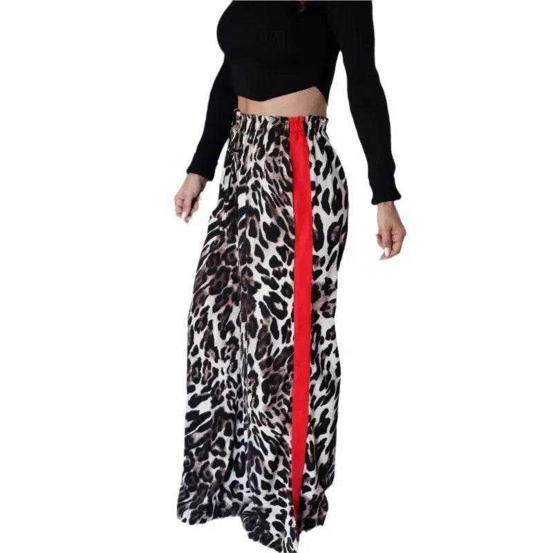 Pantalon femme imprimé léopard tendance