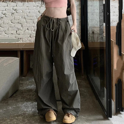 Pantalon cargo ample d'été pour femmes