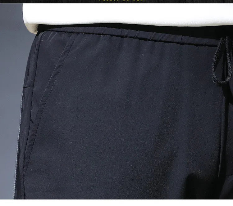 Pantalon décontracté taille élastique pour homme