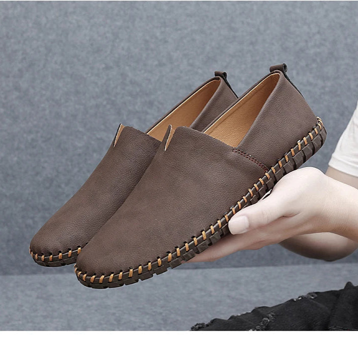 Chaussures décontractées d'extérieur, mocassins faits à la main