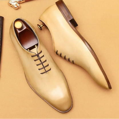 Chaussures Oxford à effet miroir pour hommes