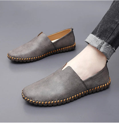 Chaussures décontractées d'extérieur, mocassins faits à la main