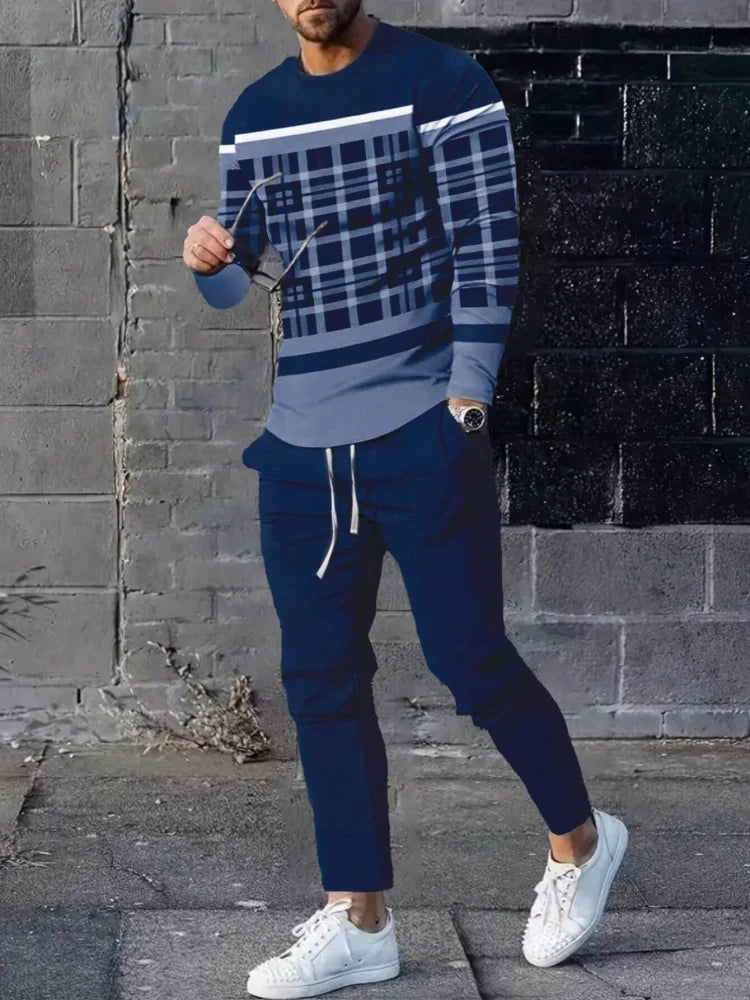 Manches longues et col rond pour homme