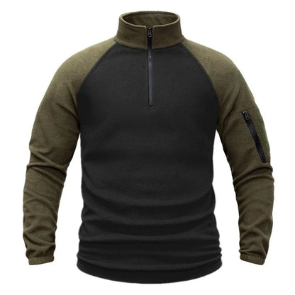 Sweat-shirt polaire à manches longues pour homme
