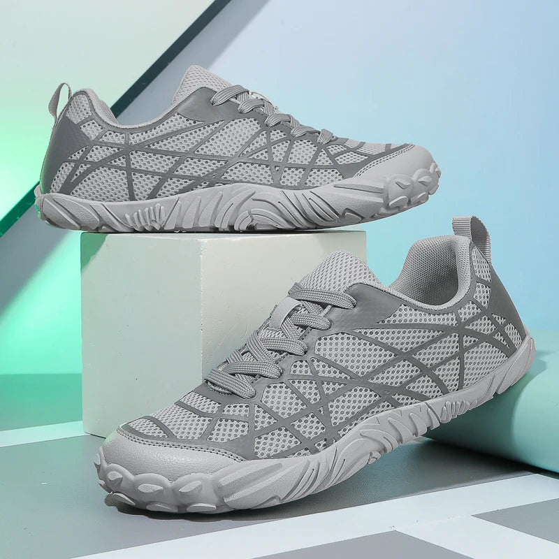 Chaussures unisexes à bout large et pieds nus, en cuir synthétique minimaliste