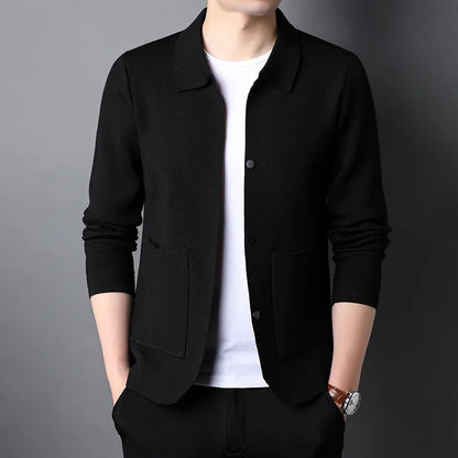 Cardigan à revers pour homme