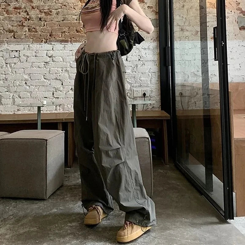 Pantalon cargo ample d'été pour femmes