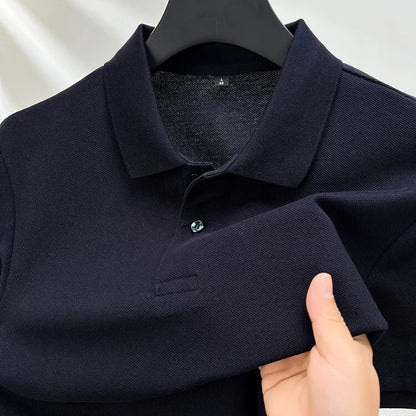 Polo homme 100 % coton, tendance été, décontracté, manches courtes
